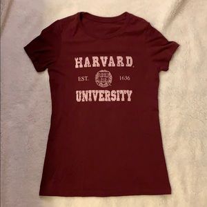 Small Harvard University Cotton Crimson Tee